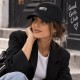 Casquette Femme Noire BICHETTE Brodée Réglable en Coton