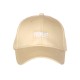 Casquette Femme Noire POUPETTE Brodée Réglable en Coton