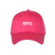 Casquette Femme Rose POUPETTE Brodée Réglable