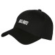 Casquette Femme Noire BRILLANTE Brodée Réglable en Coton