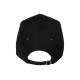 Casquette Femme Noire BRILLANTE Brodée Réglable en Coton