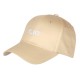 Casquette Femme BRILLANTE Beige Brodée Réglable en Coton