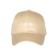 Casquette Femme BRILLANTE Beige Brodée Réglable en Coton