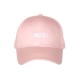 Casquette Femme Rose BRILLANTE Brodée Blanche Réglable en Coton