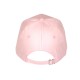 Casquette Femme Rose BRILLANTE Brodée Blanche Réglable en Coton