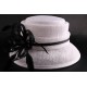 Chapeau Mariée Sylvia Sisal Blanchi Chapeau mariée Léon montane