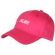 Casquette Femme Fuchsia BRILLANTE Brodée Blanche Réglable
