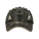 Casquette Jean Noire Délavée Déchirée Vintage Homme Femme