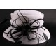 Chapeau Mariée Sylvia Sisal Blanchi Chapeau mariée Léon montane