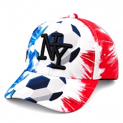 Casquette NY Football France Homme Femme Tricolore Bleu Blanc Rouge
