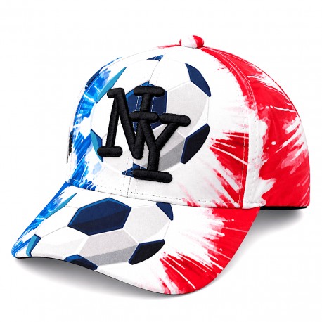 Casquette NY Football France Homme Femme Tricolore Bleu Blanc Rouge