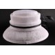 Chapeau Mariée Sylvia Sisal Blanchi Chapeau mariée Léon montane