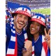 Bob France Homme Femme Bleu Blanc Rouge Drapeau Supporter Football