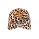Casquette NY Léopard Beige Camel Brodée Homme Femme