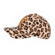 Casquette NY Léopard Beige Camel Brodée Homme Femme