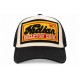 Casquette Indian Noire Blanche Vintage Skeleton en Coton