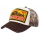 : Casquette Indian Marron camouflage Vintage Skeleton en Coton