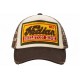 : Casquette Indian Marron camouflage Vintage Skeleton en Coton