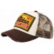 : Casquette Indian Marron camouflage Vintage Skeleton en Coton