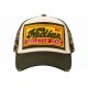 Casquette Indian Verte Camouflage Vintage Skeleton en Coton