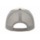 Casquette Indian Beige Gris Vintage Skeleton en Coton