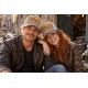 Casquette Indian Beige Gris Vintage Skeleton en Coton