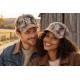 Casquette NY Marron Beige Délavée Vintage Homme Femme en Coton