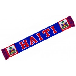 Écharpe Haïti Bleu Rouge Supporter Les Grenadiers 150 x 20 cm