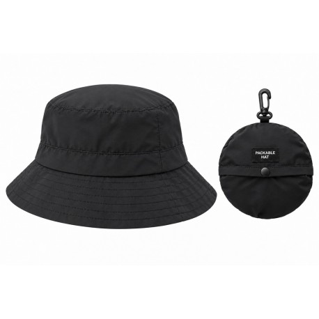 Bob Imperméable Noir Pliable Homme Femme Randonnée Voyage