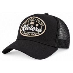 Casquette Riviera Côte d’Azur Noire Trucker Homme Femme Filet