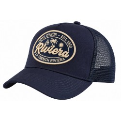 Casquette Riviera Côte d’Azur Bleu Marine Trucker Homme Femme Filet