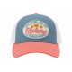 Casquette Riviera Côte d’Azur Bleu Ciel Rose Trucker