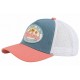 Casquette Riviera Côte d’Azur Bleu Ciel Rose Trucker