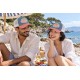 Casquette Riviera Côte d’Azur Bleu Ciel Rose Trucker