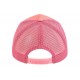 Casquette Riviera Côte d’Azur Rose Trucker Filet Rose