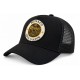 Casquette Monaco Côte d’Azur Noire Trucker Homme Femme Filet