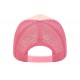 Casquette Monaco Côte d’Azur Rose Trucker Femme Homme Filet