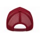 Casquette Monaco Côte d’Azur Rouge Bordeaux Trucker Femme Homme Filet