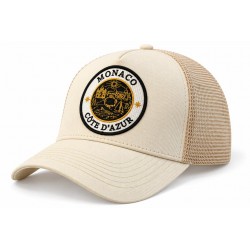 Casquette Monaco Côte d’Azur Beige Trucker