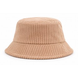 Bob Beige Velours Côtelé Grosses Côtes Homme Femme