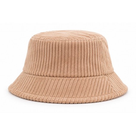 Bob Beige Velours Côtelé Grosses Côtes Homme Femme