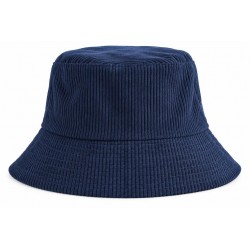 Bob Bleu Marine en Velours Côtelé Fines Côtes Homme Femme