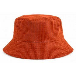 Bob Orange en Velours Côtelé Fines Côtes Homme Femme
