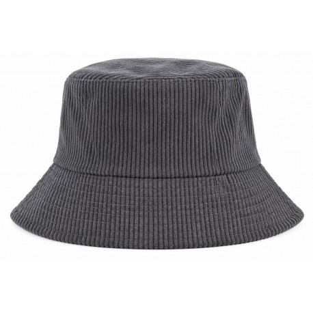 Bob Gris en Velours Côtelé Fines Côtes Homme Femme