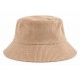 Bob Beige en Velours Côtelé Fines Côtes Homme Femme
