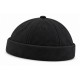 Bonnet Docker Daim Noir – Bonnet Biker Miki en Suédine