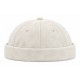 Bonnet Docker Daim Blanc – Bonnet Biker Miki en Suédine