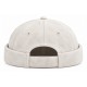 Bonnet Docker Daim Blanc – Bonnet Biker Miki en Suédine