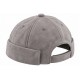 Bonnet Docker Daim Gris – Bonnet Biker Miki en Suédine