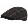 Casquette Plate Bleue à Carreaux Marron – Casquette Anglaise Laine Hiver
